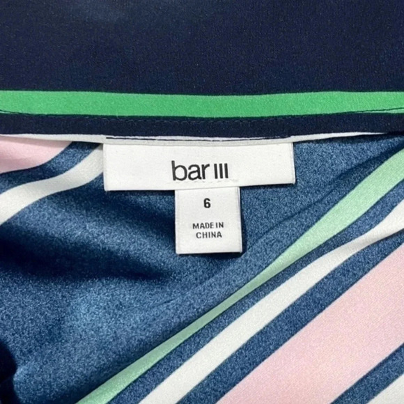 NWT Bar lll Far Side Striped Asymmetrical Skirt - Picture 4 of 6